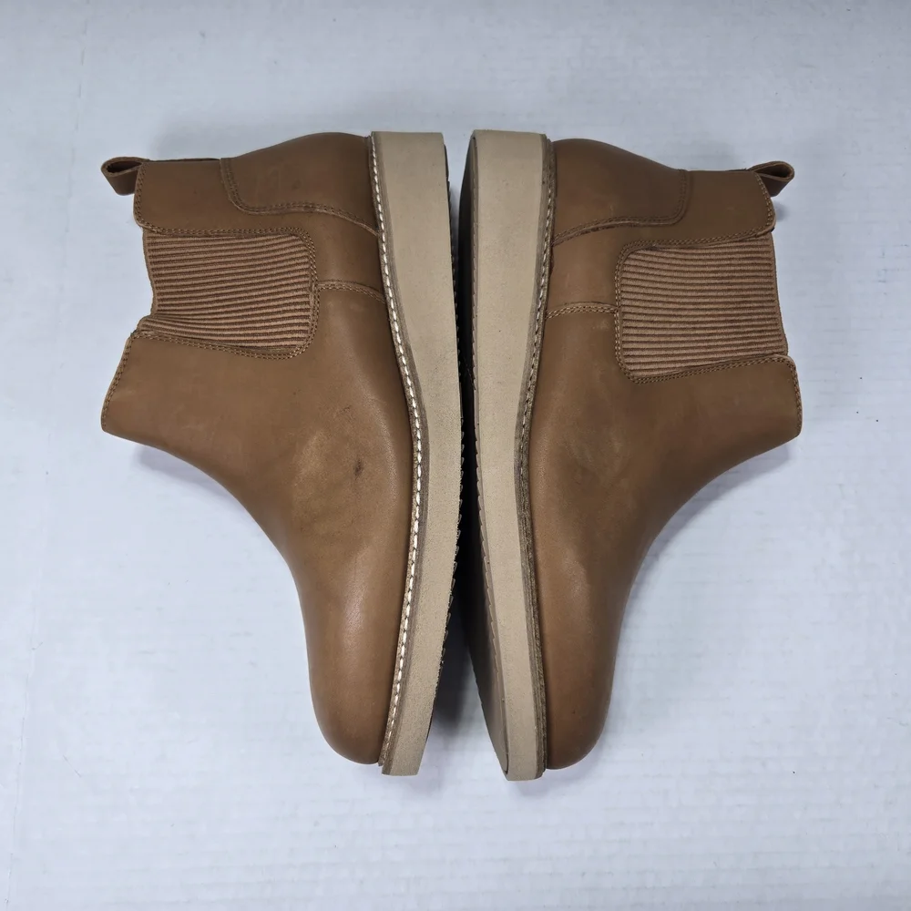 SoftWalk Women's Wildwood Leather Ankle Wedge Chelsea Boots Booties Size 10 Wide